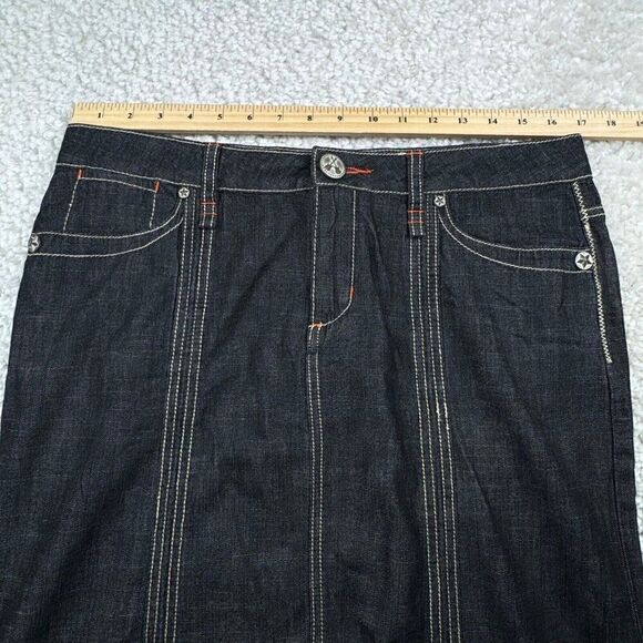BCBG Girls Denim Maxi Mermaid Skirt Vintage Y2K - Picture 7 of 8